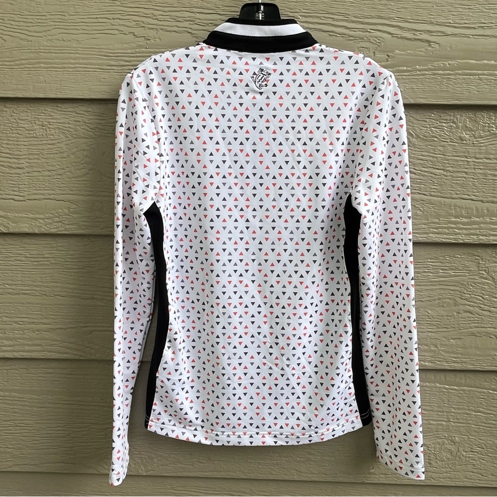 Golfino Women XS/S Printed Techno Stretch‎ Toyer LS Zip Golf Activewear 1330224 - Picture 4 of 11